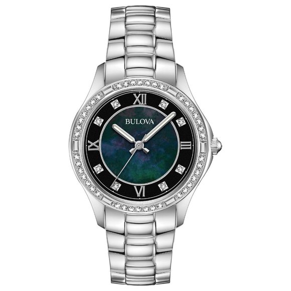 Bulova Diamond Row Women\'s Black Watch main image 5